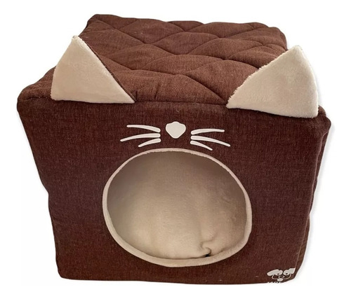 Cubo - Cama Para Mascota En Forma De Gato (40 X 40 X 40 Cm)