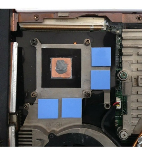 Imagen 7 de 7 de Parche Termico 10cm X 10cm Cpu Gpu Laptop Pc Thermal Pad