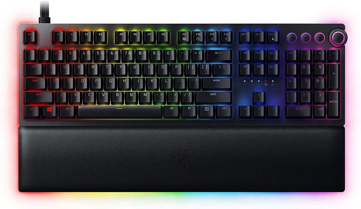 Teclado analógico Razer Huntsman V2 croma Rgb preto