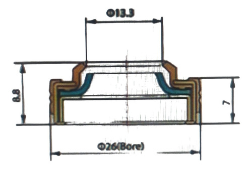 Imagen 4 de 4 de Sello Compresor V5 Aveo/ Optra / Corsa
