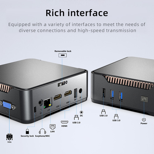 Mini Pc Host Win11 8+256 Ssd Intel N5105 2.9ghz Gk3 Pro