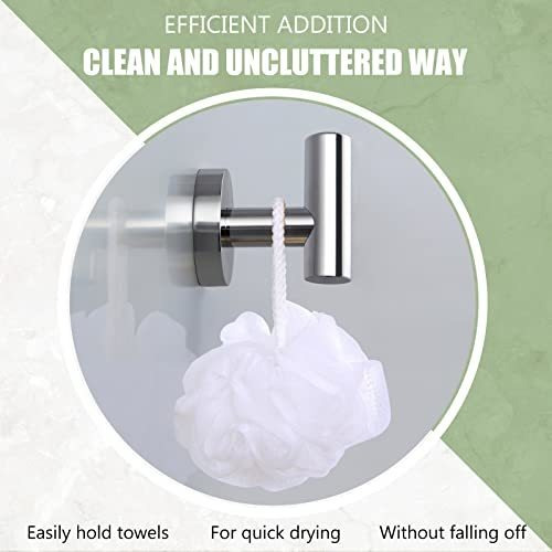 Gancho Baño Cromado Brillante, Acero Inoxidable Sus304,