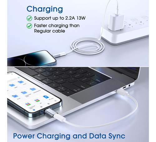 Cable Adaptador Techmatte Usb C Tipo C A Lightning De 15 W,