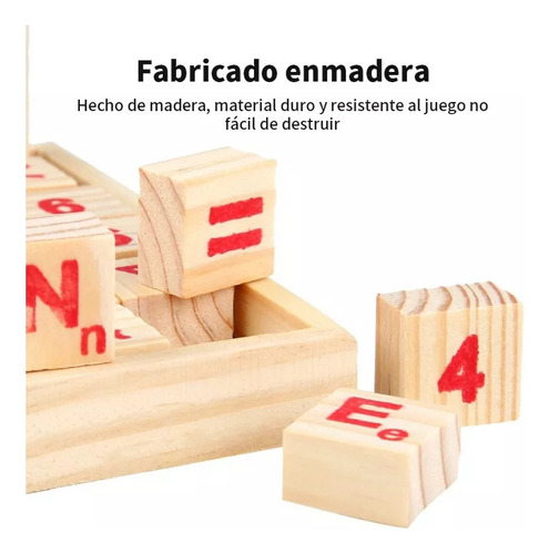 Ábaco De Madera Dabeh Para Niños, 5 Filas Con Bloques De Números Y Símbolos, Ideal Para Matemáticas En Preescolar Y Primaria (1-2 Grado), Regalo Perfecto Para Niños De 2-7 Años.