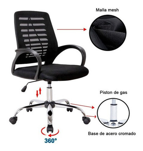 Cadeira Executiva Santa Fe Preta