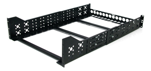 Riel Montaje Rack Profundidad Ajustable 19  Unirails3u Color