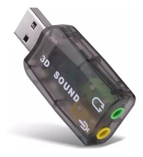 Tarjeta Externa De Audio Usb 5.1 Virtual 3d Sound