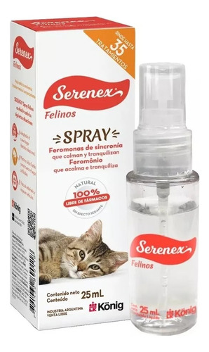 Serenex Feromonas 25ml Spray Para Gatos