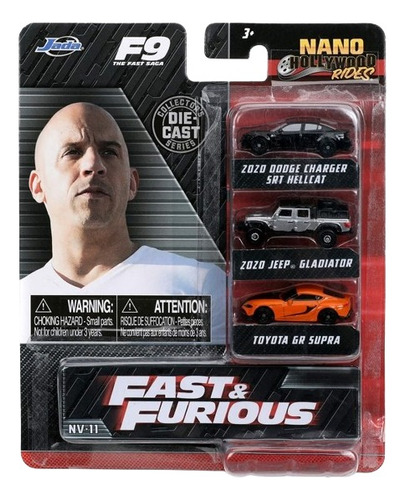  Fast&furious: Dodge- Jeep- Toyota (muy Pequeños)- Jada 1/87