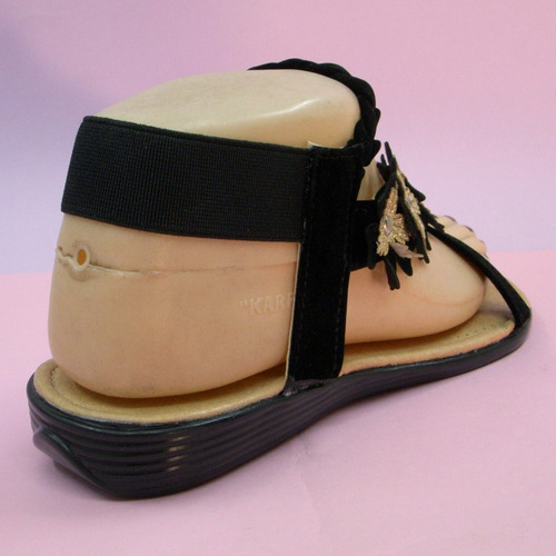 Imagen 3 de 6 de Huarache Sandalia Flores Diagonal Suave Artesanal Dedo