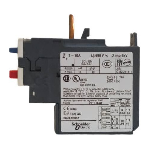 Rele Termico Lrd14 De 7 - 10a Schneider-telemecanique