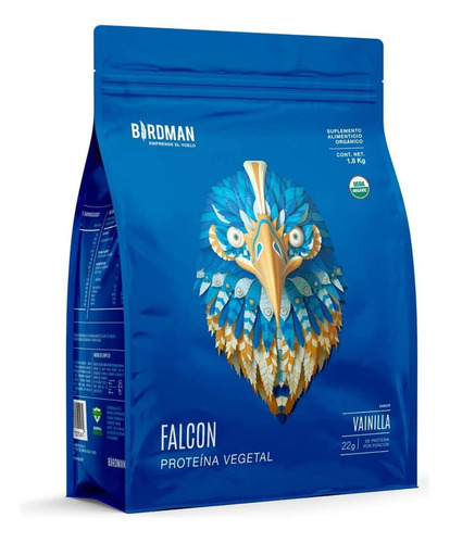 Birdman Falcon Protein 1.8kg Vainilla Vegetal 60 Servicios