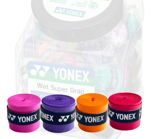 4 Wet Super Grap Overgrip Comfort Tacky Feel Wet Type Yonex Cor Combo 2