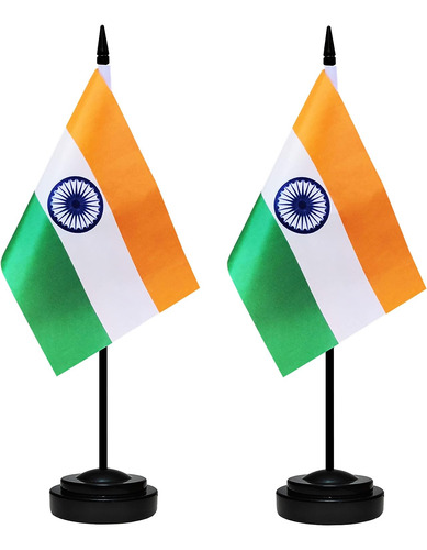 Set De Banderas P/ Escritorio Bclin De Países, India