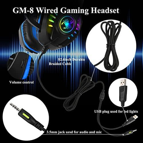 Auriculares Svyhuok Pro Gaming Para Pc, Ps4, Xbox One, Sonid