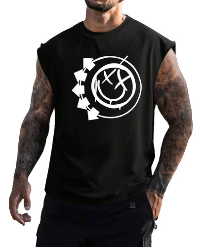 Remera Blink 182 Rock Musculosa Oversize Hombre 2