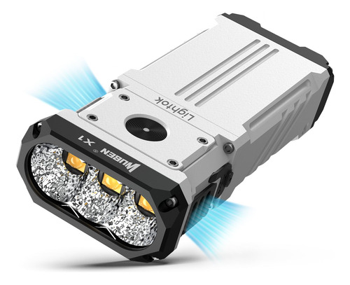 Linterna Recargable Wuben X1 12000lm, 7 Modos De Luz, Imperm