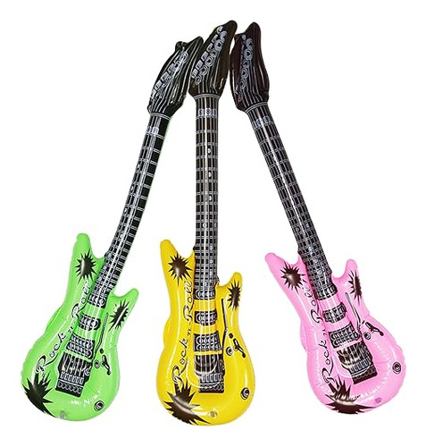 Drdudu Guitarra Inflable Impermeable Varios Colores Para Dec