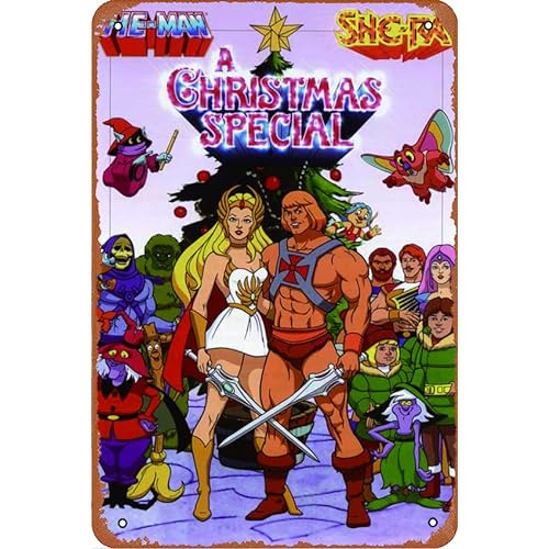 Película Navideña De Heman Y Shera, Cartel Retro De M...