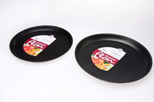 Pizzera Teflon Guadix 35cm Antiadherente Molde Pizza Set X 2