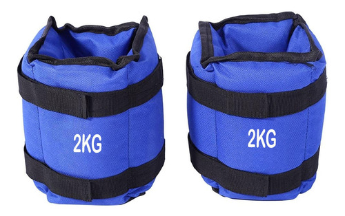 Pesas Deportivas Para Tobillos Y Muñeca 4 Kg Azul