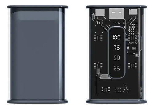 Batería Portátil Transparente Carga Rápida Y Alta Capacidad