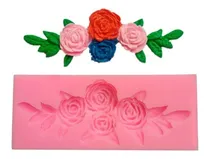 Comprar Molde Silicona Rosa Flor  Fondant Porcelana Fria Yeso 