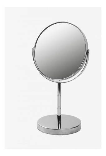Espejo Pedestal Inox 15 Cm Marco Acero