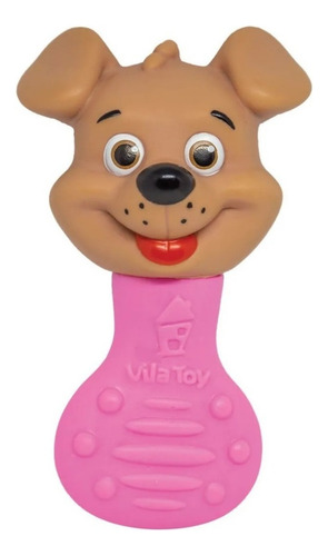 Chocalho Mordedor Bebe Macio Com Barulho Suave Cachorro Dog