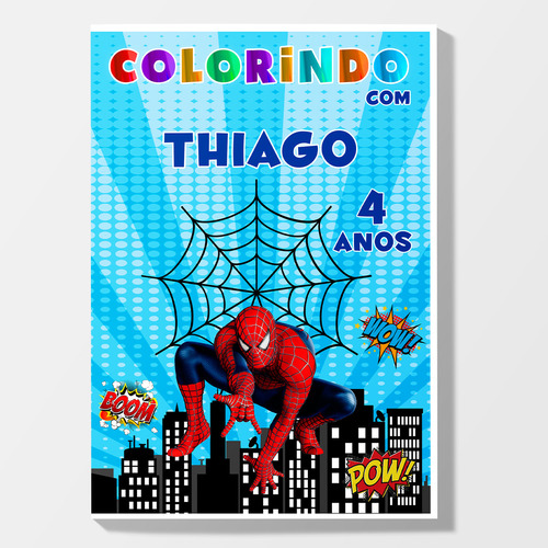 20 Livros Pra Colorir Lembrancinha Festa Homem Aranha