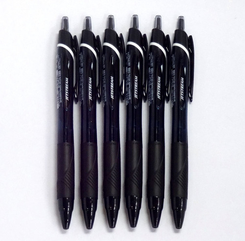 Uni Jetstream Standard Ballpoint Pen, 0.7 Mm, Black Ink, Bla