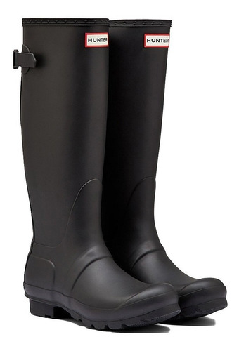 Imagen 2 de 3 de Bota Hunter De Lluvia Ajustable Negro