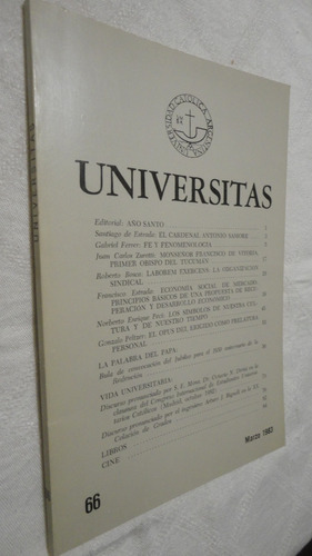 Revista Universitas - Nro 66 - Marzo 1983