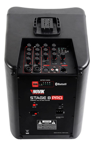 Sistema de sonido portátil con batería Novik Neo Stage 8 Pro