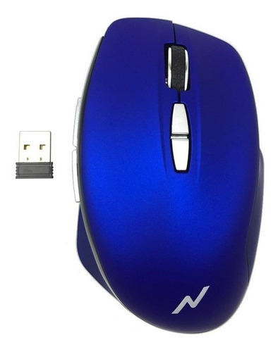 Mouse Gamer Inalambrico Pc Laptop Bateria Recargab Noga 610r Color Azul