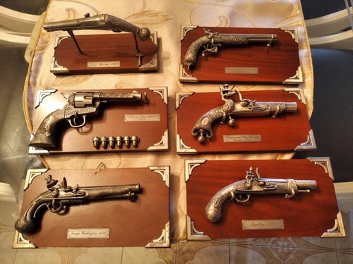 Pistolas Españolas Bella Colección Completa Compuesta Por 6 