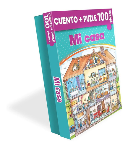 Libro Infantil Mi Casa, Cuento + Puzzle 100 Pz Mundicrom