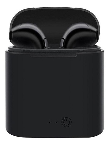 Audífonos in-ear inalámbricos i7S TWS negro con luz LED