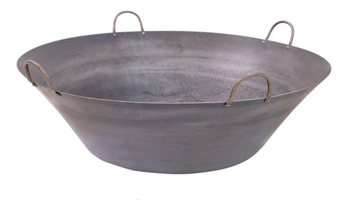 Tacho Aço Carbono 76 Litros Grande - 34 Polegadas Cor Cinza-escuro