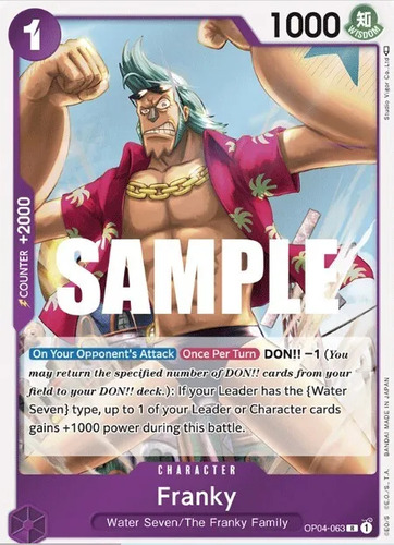 Franky Carta One Piece Tcg Original+10 Cartas 