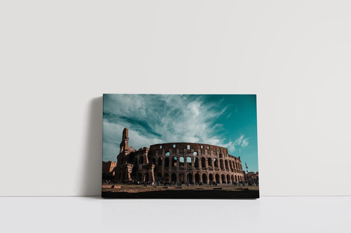 Cuadro Coliseo Roma Italia 40x30cm Lienzo - Canvas