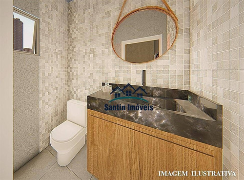 Cobertura Com *elevador De 02 Dormitórios(01 Suíte ) Vaga Coberta À Venda, 94 M² - Jardim - Santo André/sp - Co0567