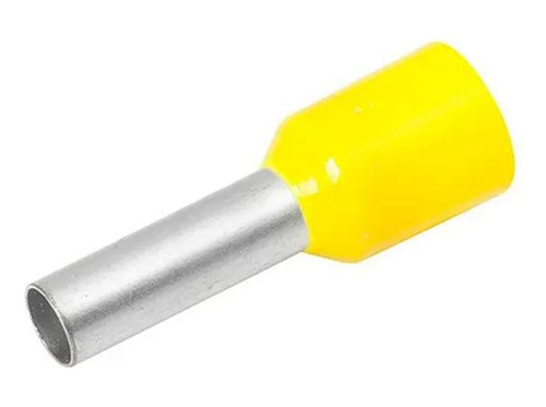 Terminal Ilhós Tubular 6,0mm² 36a Amarelo 50 Peças Decorlux