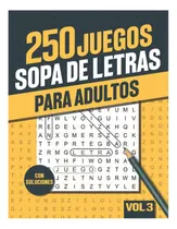 Comprar Libro: 250 Sopa De Letras Adultos: Libro De Sopa De Letras 3