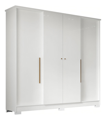 Guarda-roupa Solteiro Mônaco Branco - Mx Móveis