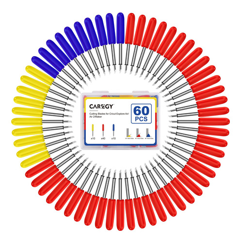 Caregy 60 Cuchilla Repuesto Para Cricut Explore Air 2 3 10