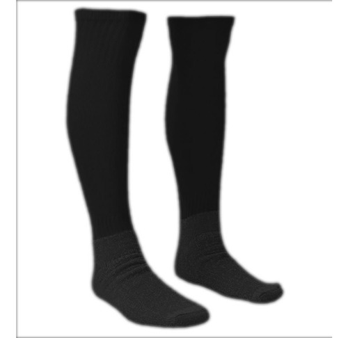 Imagem 3 de 4 de Kit 13 Pares Meião Futebol Preto Liso Atacado Black Friday