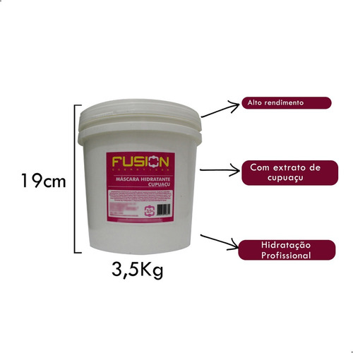 Kit Lavatório - 2 Shampoo, Condicionador E Máscara Fusion