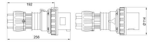 Enchufe Industrial Macho Vol 3p+n+t 63a 380v Ip67 7h Gewiss