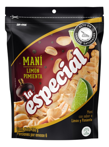 Maní La Especial Limón Pimienta